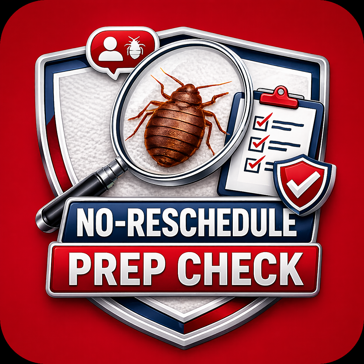 No-Reschedule Bed Bug Prep Check Visit